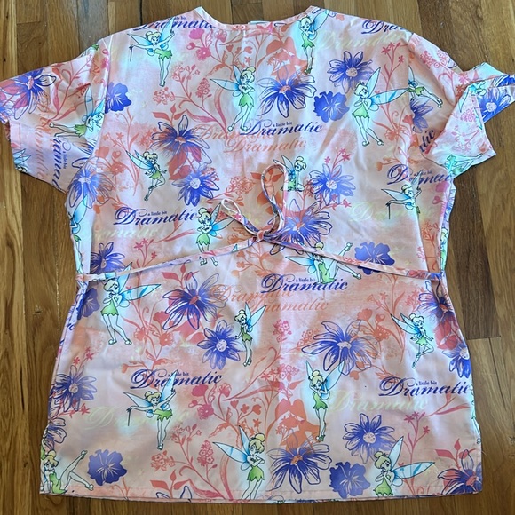 Size medium Disney tinkerbell scrub top - Picture 2 of 5
